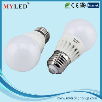 2015 New Products Aluminum+Plastic Energy Saving Lamp CE ROHS ETLLed Light 3 Years Warranty Led Light Bulb with E27/E14 Base 5w